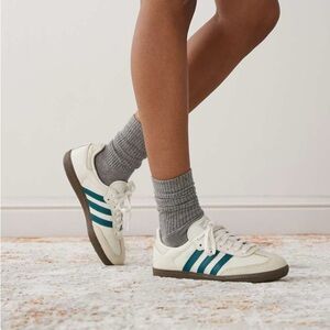 Adidas Samba Cream and green Sneakers
